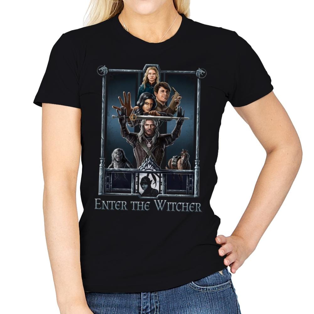 Enter The Witcher - Womens T-Shirts RIPT Apparel Small / Black