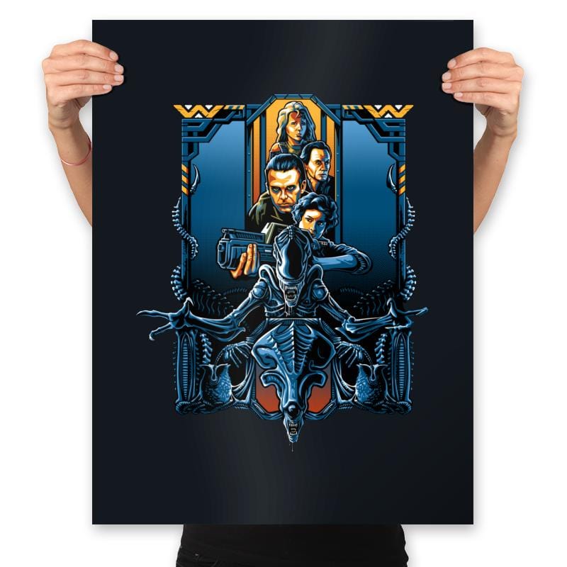 Enter the Xenos - Prints Posters RIPT Apparel 18x24 / Black