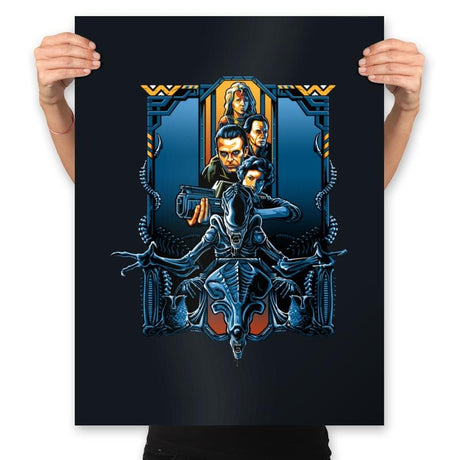 Enter the Xenos - Prints Posters RIPT Apparel 18x24 / Black