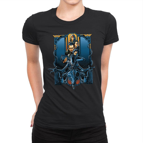 Enter the Xenos - Womens Premium T-Shirts RIPT Apparel Small / Black
