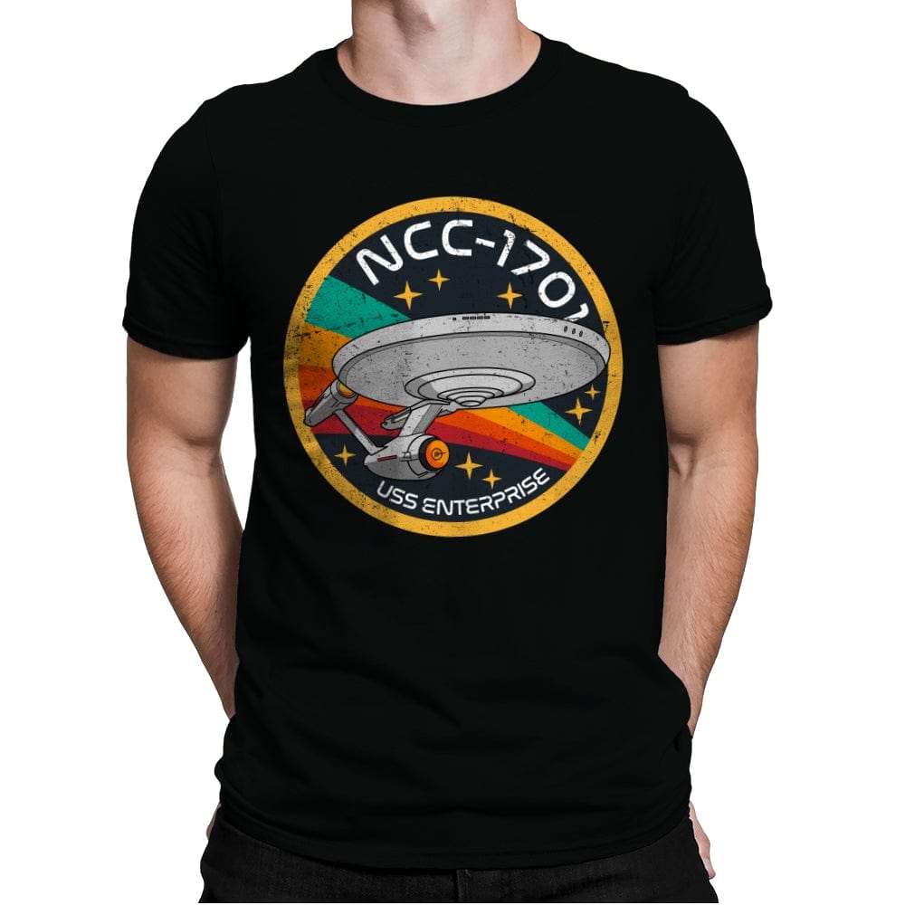 Enterprise NCC1701 - Mens Premium T-Shirts RIPT Apparel Small / Black