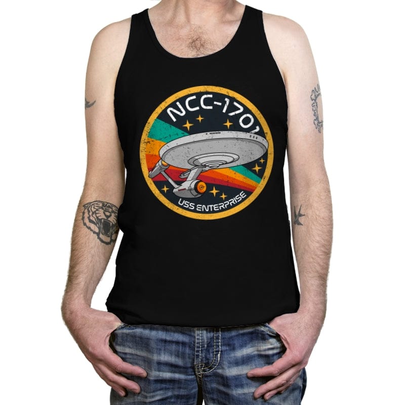 Enterprise NCC1701 - Tanktop Tanktop RIPT Apparel X-Small / Black