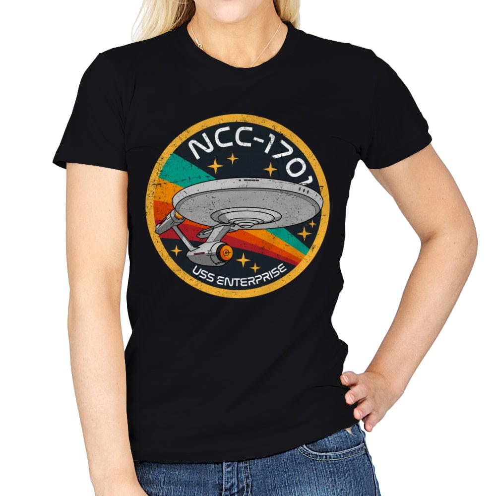 Enterprise NCC1701 - Womens T-Shirts RIPT Apparel Small / Black