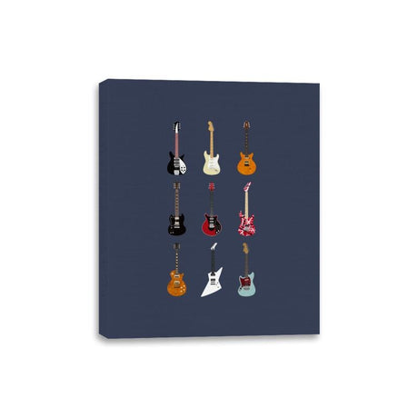 Epic Guitars Of Rock - Canvas Wraps Canvas Wraps RIPT Apparel 8x10 / Navy