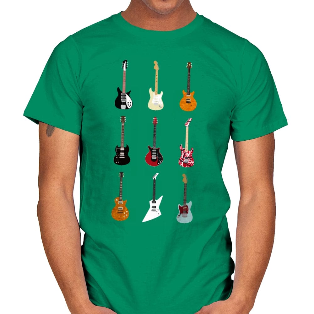 Epic Guitars Of Rock - Mens T-Shirts RIPT Apparel Small / Kelly