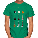 Epic Guitars Of Rock - Mens T-Shirts RIPT Apparel Small / Kelly