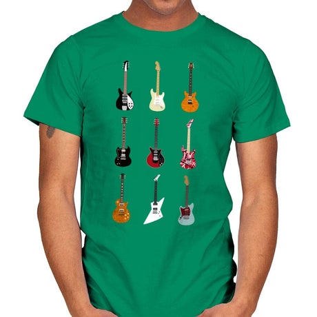 Epic Guitars Of Rock - Mens T-Shirts RIPT Apparel Small / Kelly