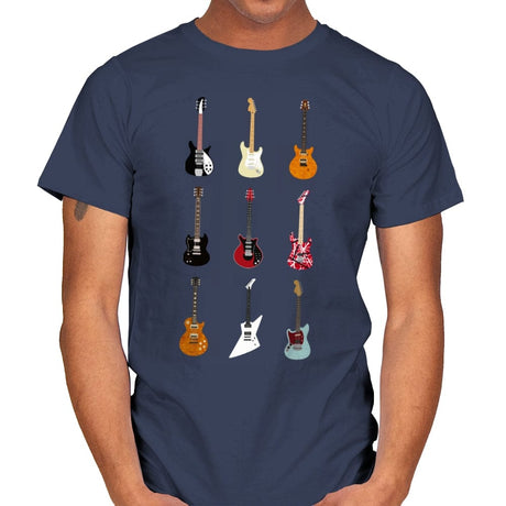 Epic Guitars Of Rock - Mens T-Shirts RIPT Apparel Small / Navy