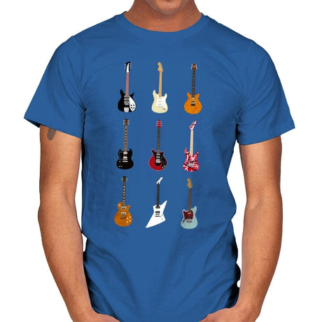 Epic Guitars Of Rock - Mens T-Shirts RIPT Apparel Small / Royal