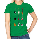 Epic Guitars Of Rock - Womens T-Shirts RIPT Apparel Small / Irish Green