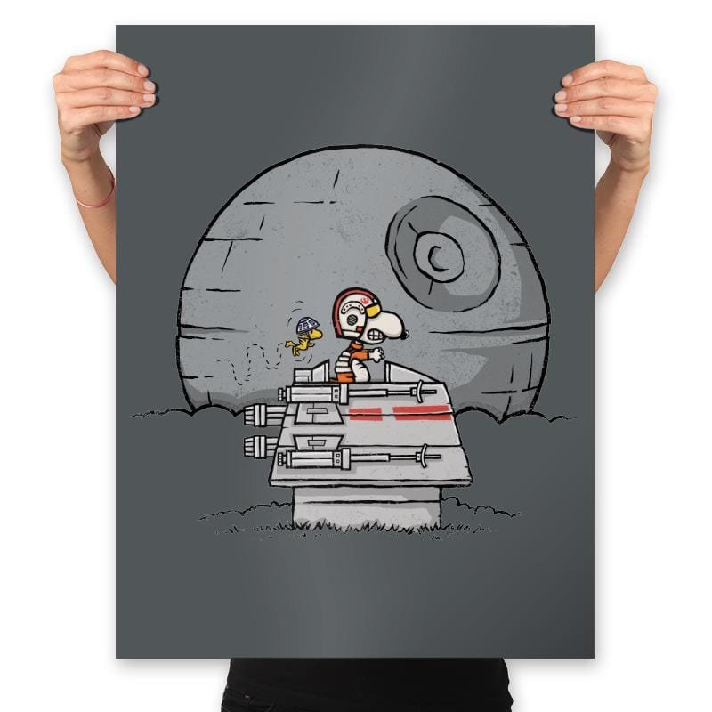 Episode Four Flying Ace - Prints Posters RIPT Apparel 18x24 / Charcoal