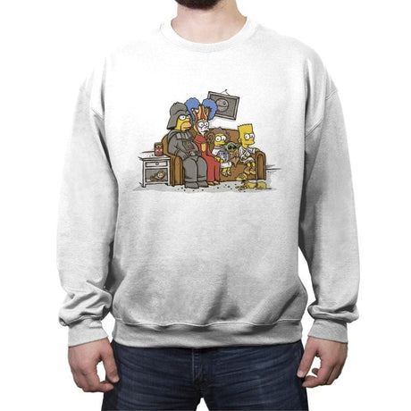 Episode IV A New D'ohpe - Crew Neck Sweatshirt Crew Neck Sweatshirt RIPT Apparel Small / White