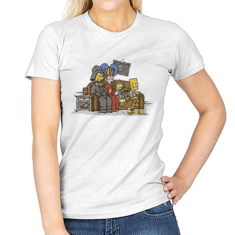 Episode IV A New D'ohpe - Womens T-Shirts RIPT Apparel Small / White