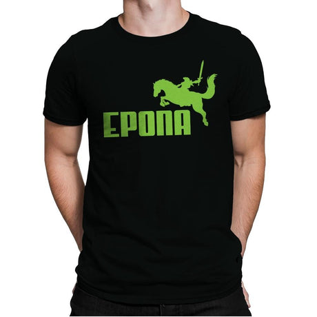 Epona Sports - Mens Premium T-Shirts RIPT Apparel Small / Black