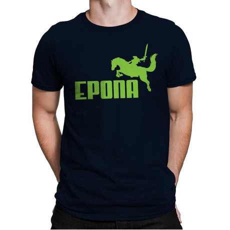 Epona Sports - Mens Premium T-Shirts RIPT Apparel Small / Midnight Navy