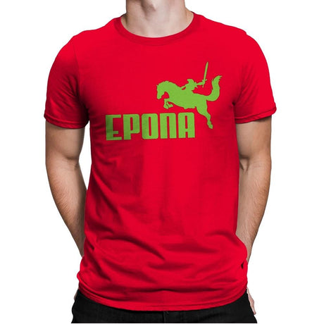 Epona Sports - Mens Premium T-Shirts RIPT Apparel Small / Red