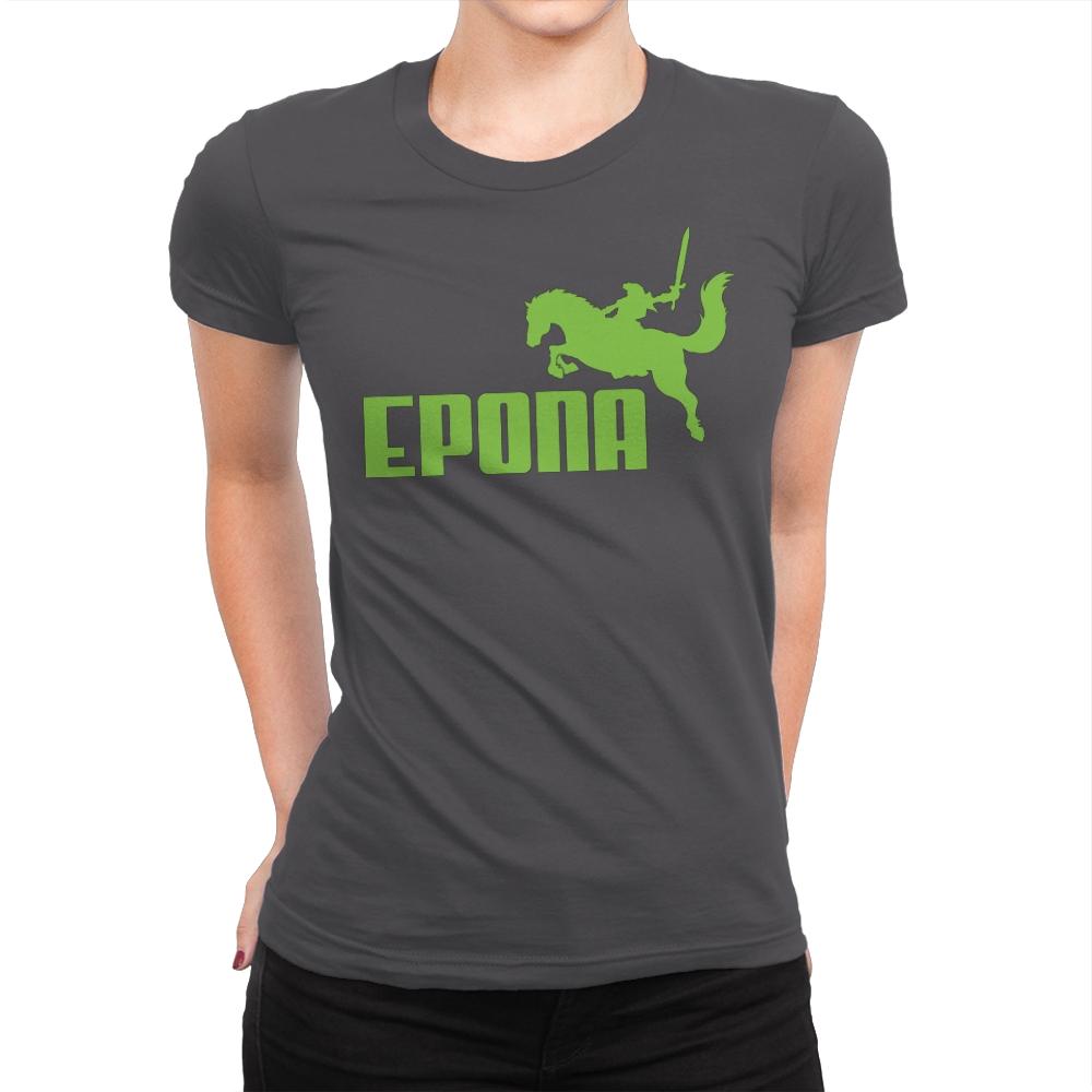 Epona Sports - Womens Premium T-Shirts RIPT Apparel Small / Heavy Metal
