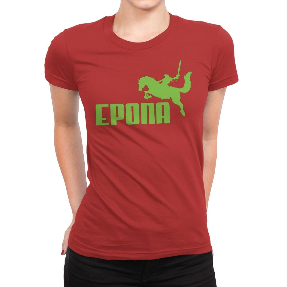 Epona Sports - Womens Premium T-Shirts RIPT Apparel Small / Red