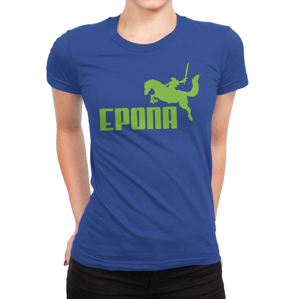 Epona Sports - Womens Premium T-Shirts RIPT Apparel Small / Royal