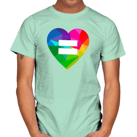 Equality - Pride - Mens T-Shirts RIPT Apparel Small / Mint Green