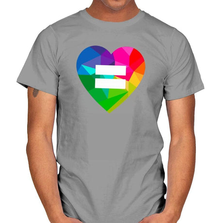 Equality - Pride - Mens T-Shirts RIPT Apparel Small / Sport Grey