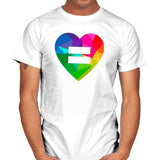 Equality - Pride - Mens T-Shirts RIPT Apparel Small / White