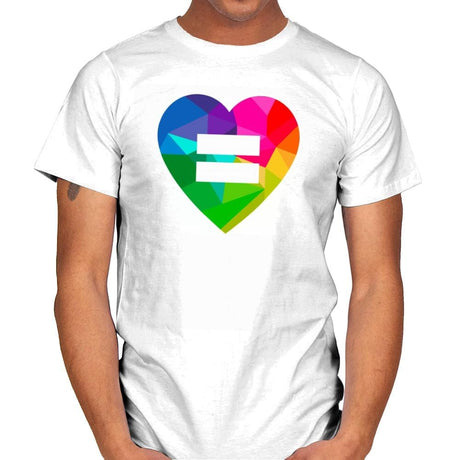Equality - Pride - Mens T-Shirts RIPT Apparel Small / White