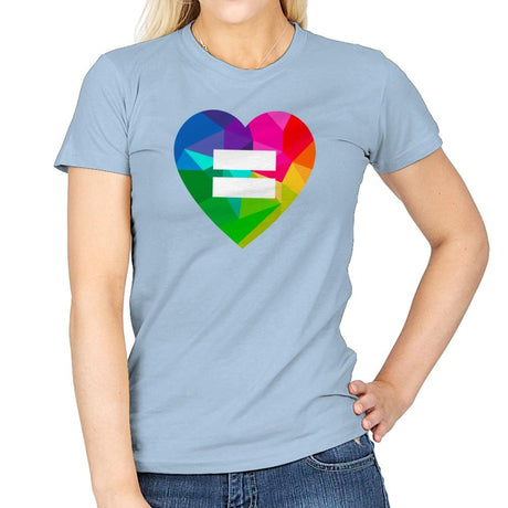 Equality - Pride - Womens T-Shirts RIPT Apparel Small / Light Blue