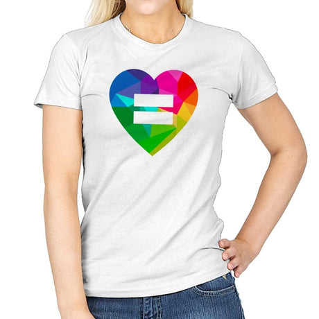 Equality - Pride - Womens T-Shirts RIPT Apparel Small / White