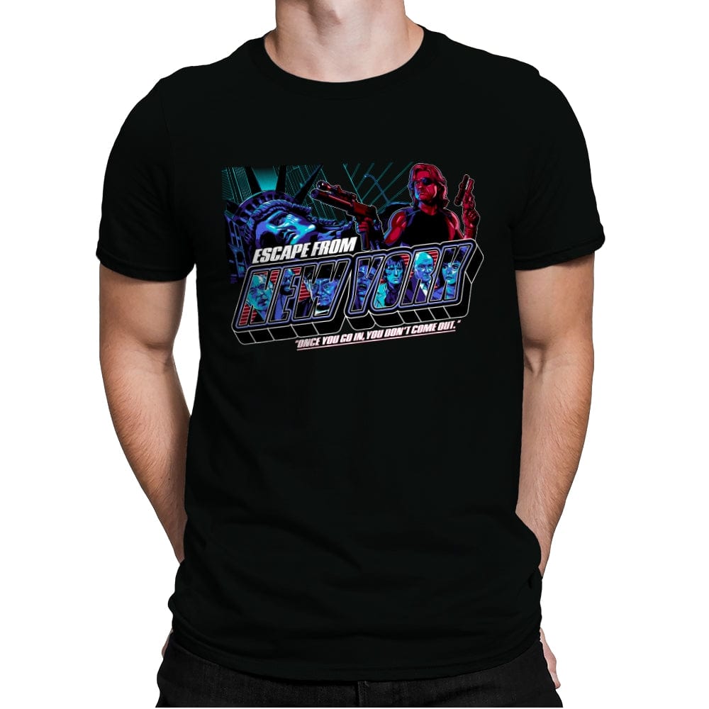 Escape N.Y. - Mens Premium T-Shirts RIPT Apparel Small / Black