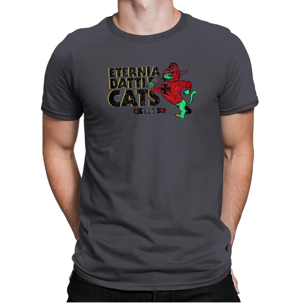 Eternia Battle Cats Exclusive - Mens Premium T-Shirts RIPT Apparel Small / Heavy Metal