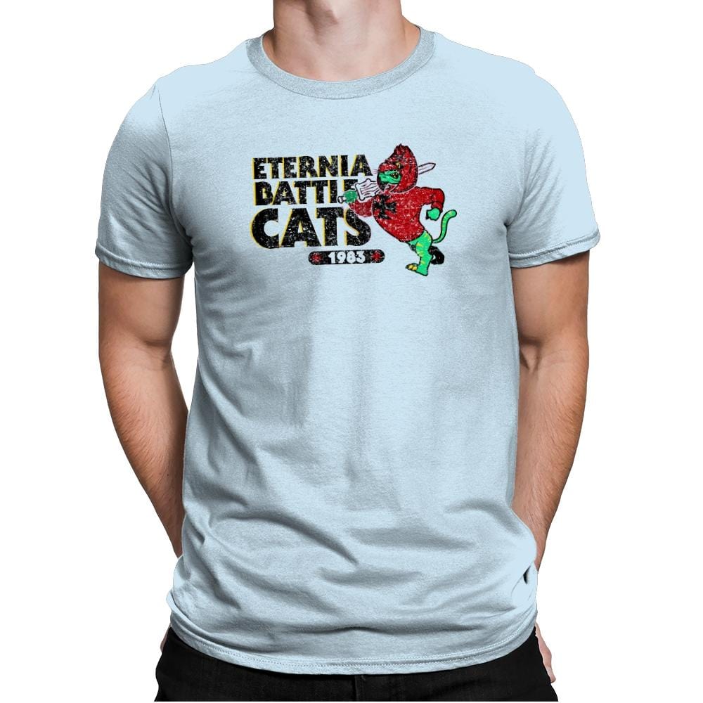 Eternia Battle Cats Exclusive - Mens Premium T-Shirts RIPT Apparel Small / Light Blue