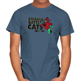 Eternia Battle Cats Exclusive - Mens T-Shirts RIPT Apparel Small / Indigo Blue