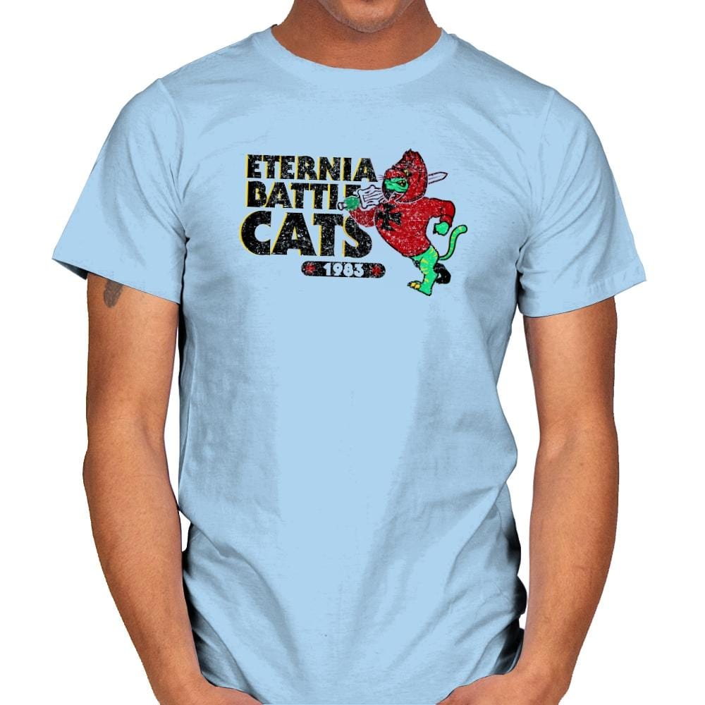 Eternia Battle Cats Exclusive - Mens T-Shirts RIPT Apparel Small / Light Blue