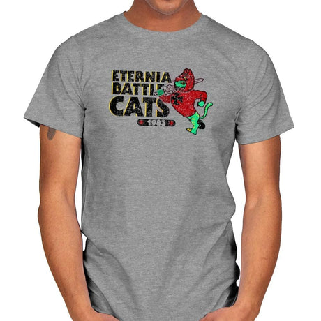 Eternia Battle Cats Exclusive - Mens T-Shirts RIPT Apparel Small / Sport Grey