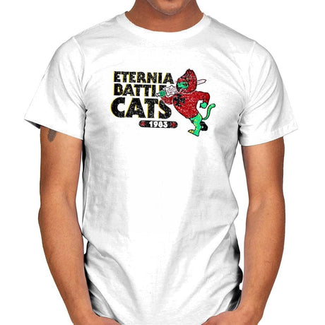 Eternia Battle Cats Exclusive - Mens T-Shirts RIPT Apparel Small / White