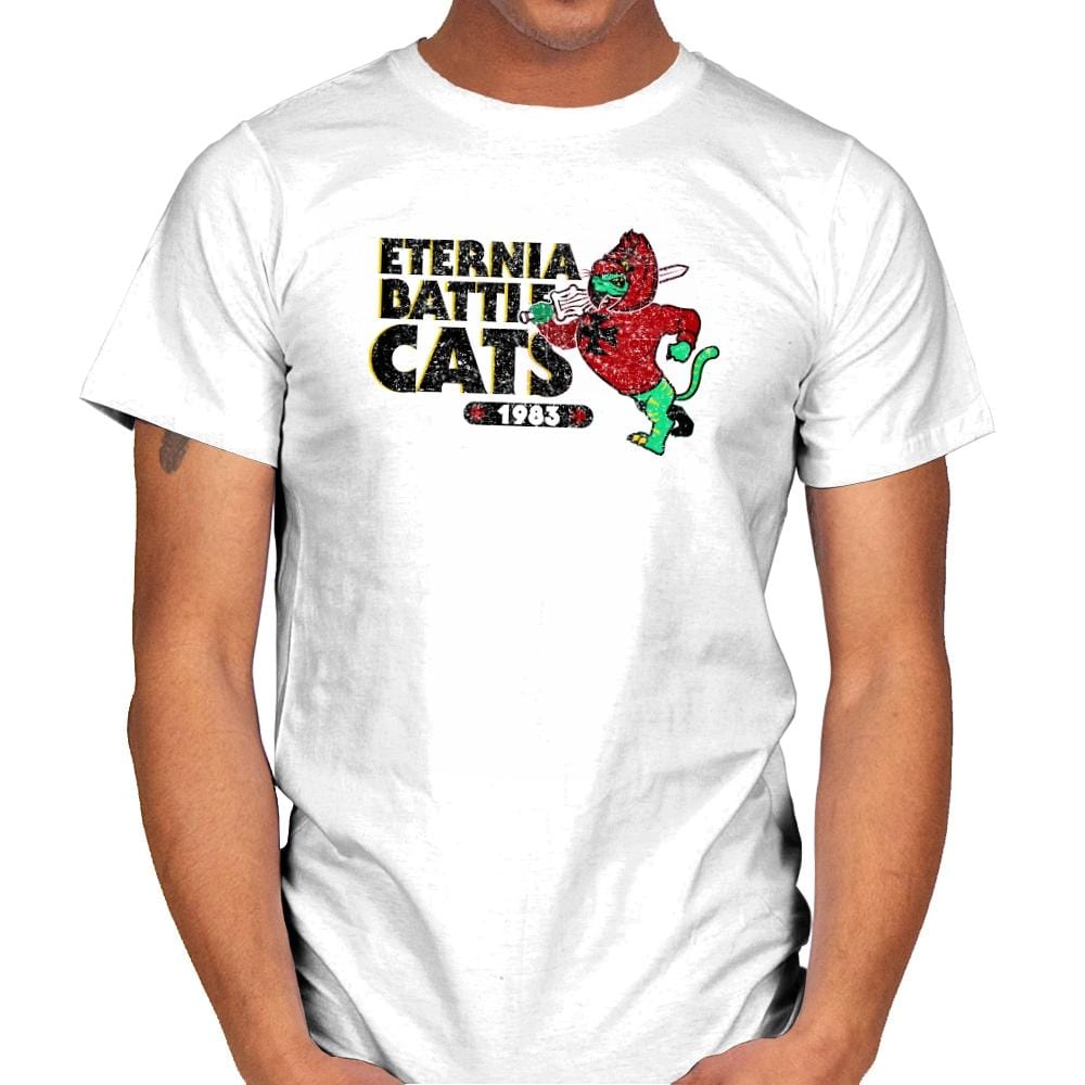 Eternia Battle Cats Exclusive - Mens T-Shirts RIPT Apparel Small / White