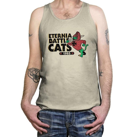 Eternia Battle Cats Exclusive - Tanktop Tanktop RIPT Apparel X-Small / Oatmeal Triblend