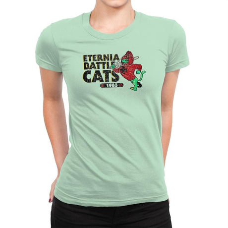Eternia Battle Cats Exclusive - Womens Premium T-Shirts RIPT Apparel Small / Mint