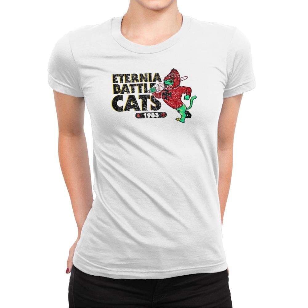 Eternia Battle Cats Exclusive - Womens Premium T-Shirts RIPT Apparel Small / White