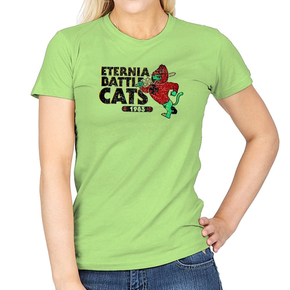 Eternia Battle Cats Exclusive - Womens T-Shirts RIPT Apparel Small / Mint Green