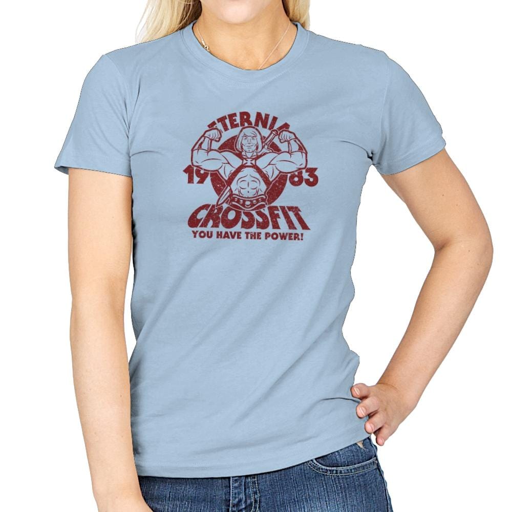 Eternia Crossfit Exclusive - Womens T-Shirts RIPT Apparel Small / Light Blue