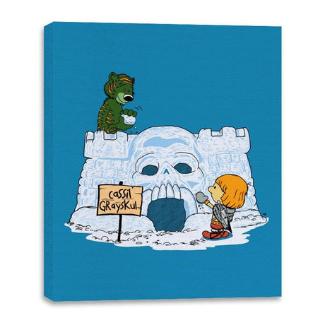 Eternian Snow Fort - Canvas Wraps Canvas Wraps RIPT Apparel 16x20 / Sapphire