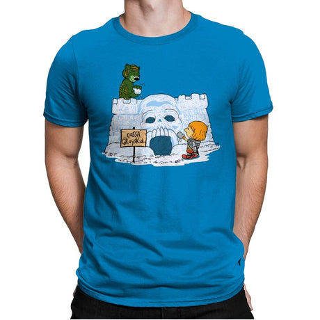 Eternian Snow Fort - Mens Premium T-Shirts RIPT Apparel Small / Turqouise