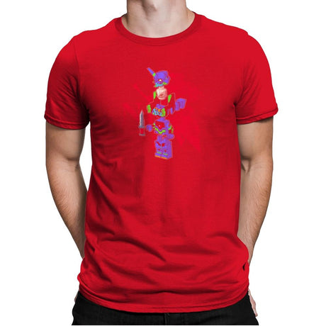 Evangelibrick Exclusive - Mens Premium T-Shirts RIPT Apparel Small / Red