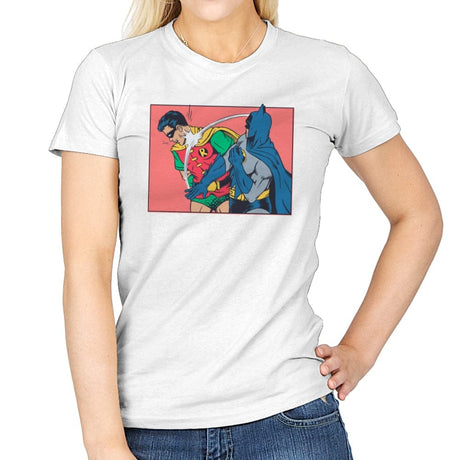 Everybody Hates Robin - Womens T-Shirts RIPT Apparel Small / White