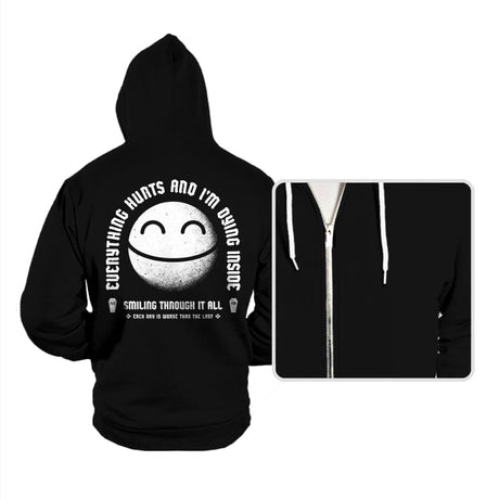 Everything Hurts - Hoodies Hoodies RIPT Apparel Small / Black