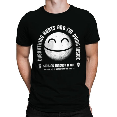 Everything Hurts - Mens Premium T-Shirts RIPT Apparel Small / Black