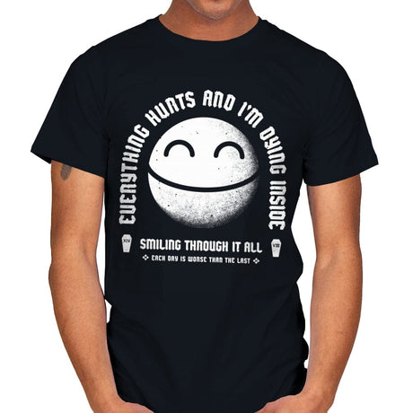 Everything Hurts - Mens T-Shirts RIPT Apparel Small / Black