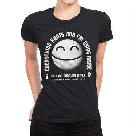 Everything Hurts - Womens Premium T-Shirts RIPT Apparel Small / Black